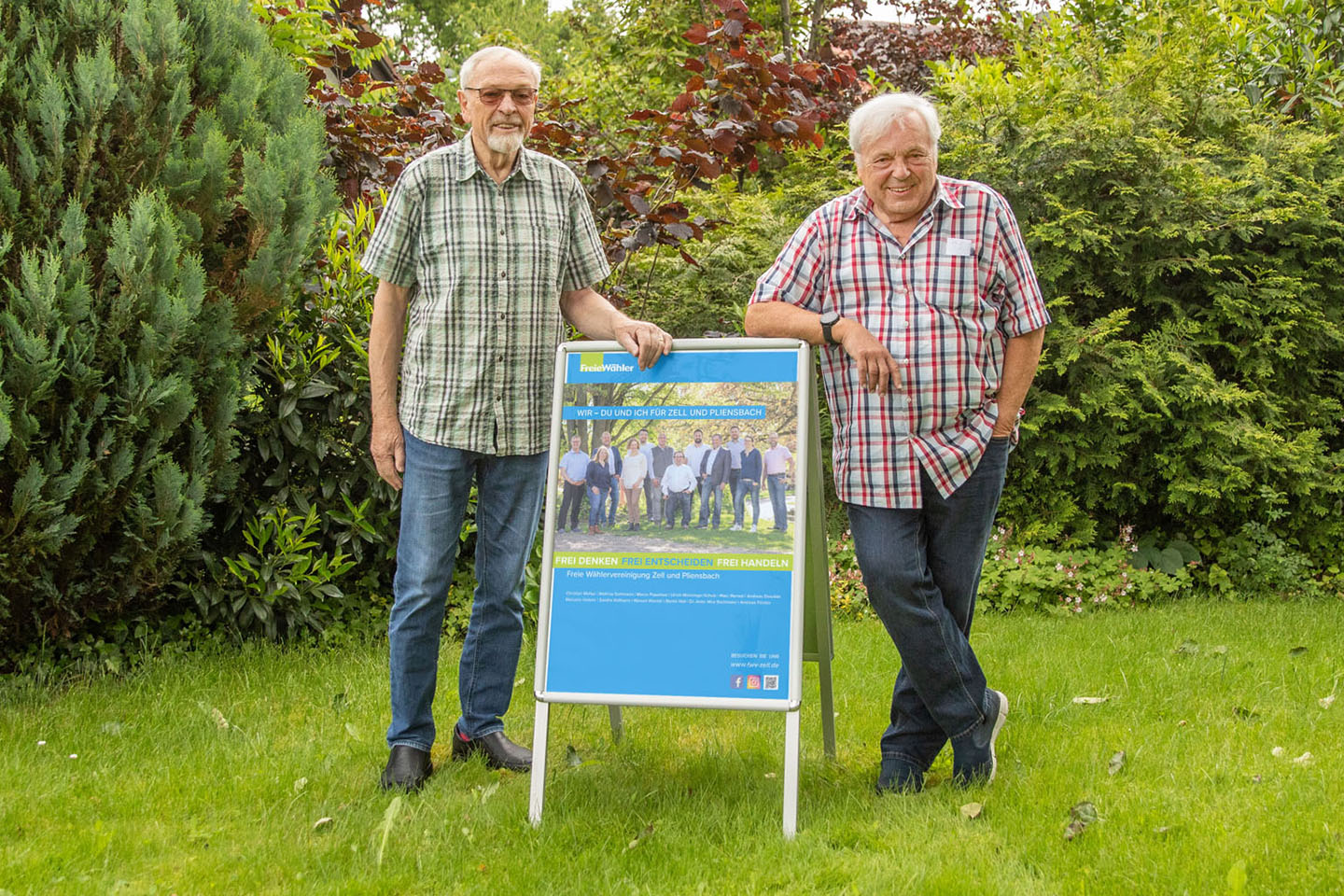 Robert Lay und Michael Dreher als ehemalige Gemeinderäte von Zell & Pliensbach