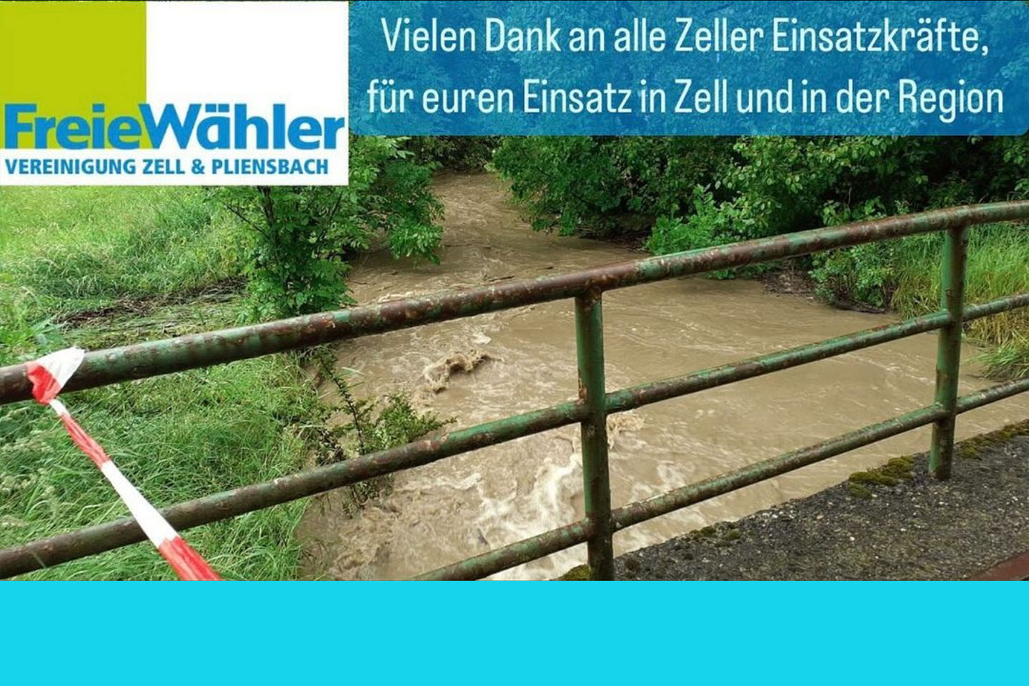 Hohes Wasser in Pliensbach