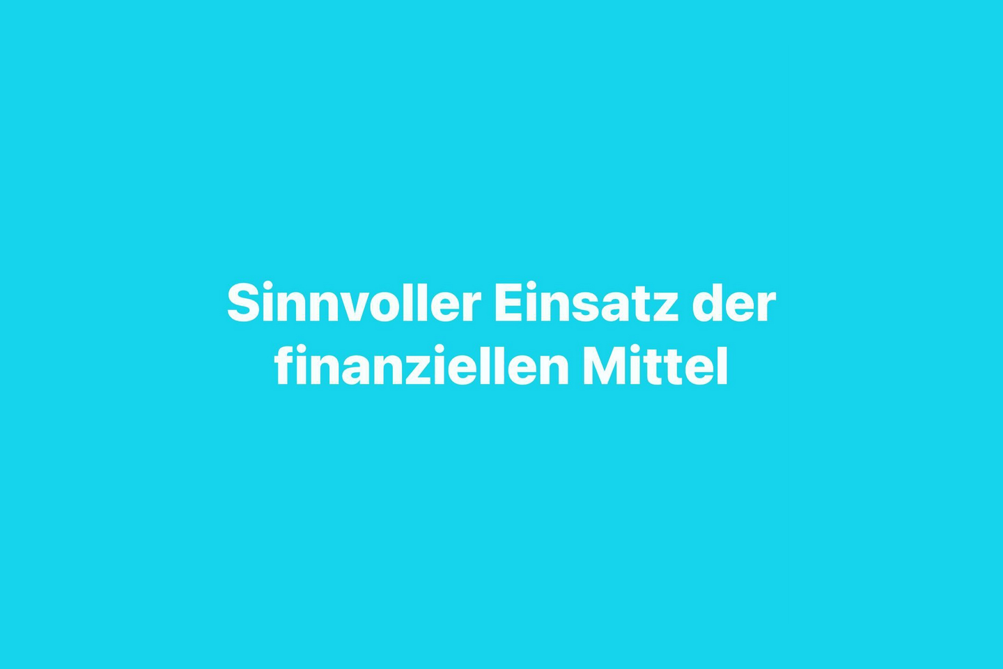 Sinnvoller Einsatz von finanziellen Mitteln in Zell unter Aichelberg